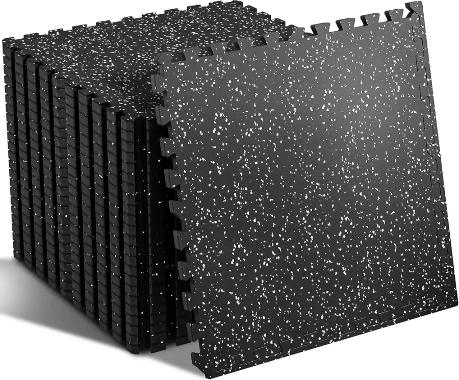 Interlocking rubber gym floor mats, Amazon category listing photo
